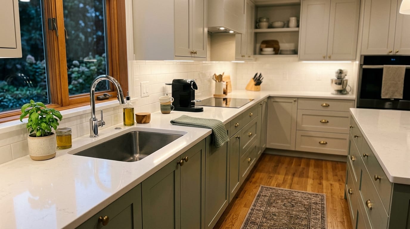 Sparkling clean kitchen