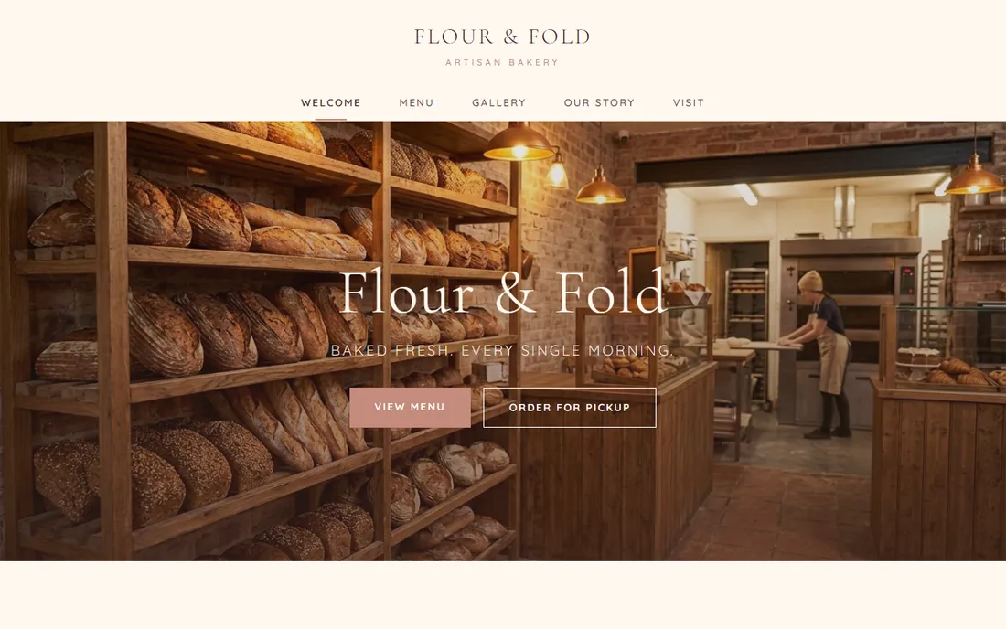 Flour & Stone — Bakery website demo