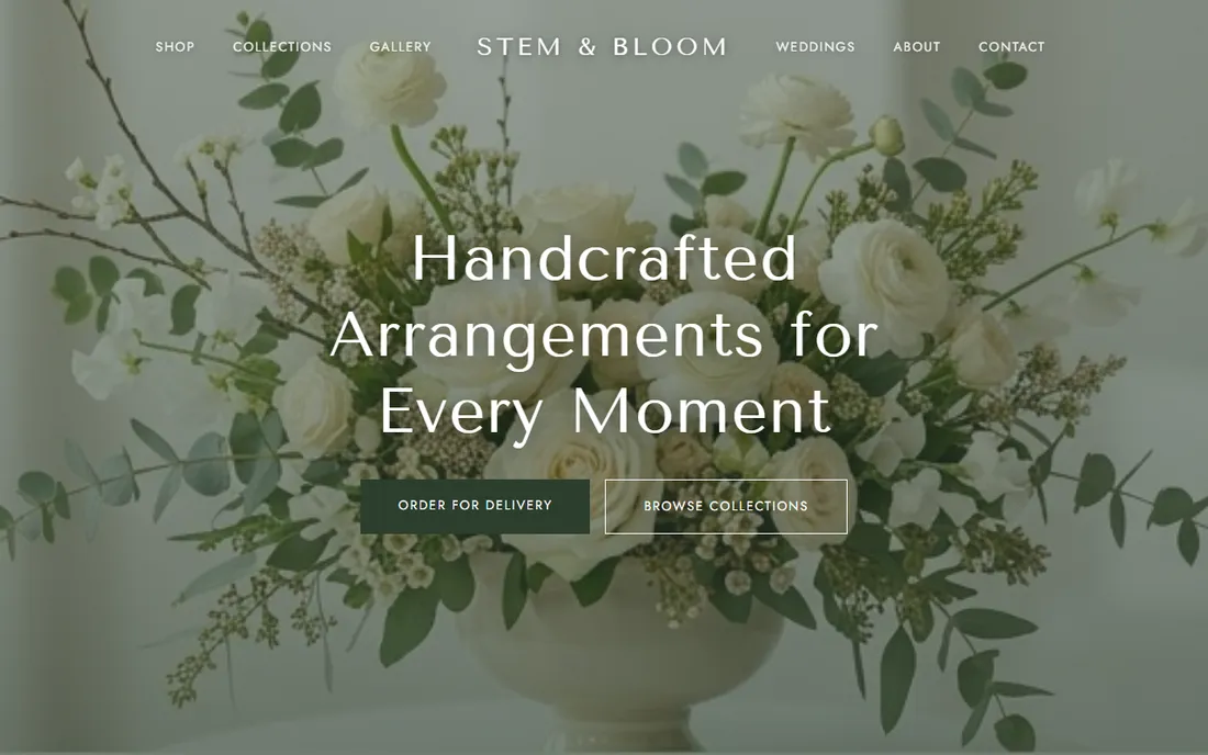 Wildstem — Florist website demo